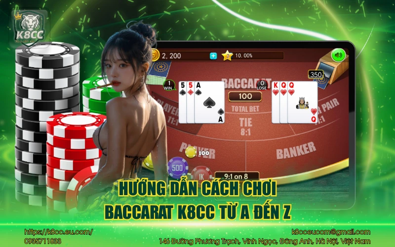 Baccarat K8CC - Hướng dẫn luật chơi & cách chơi cho tân thủ 3 Hướng dẫn cách chơi baccarat K8CC từ A đến Z