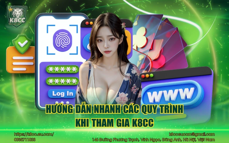 Nhà cái K8CC 34 Hướng dẫn nhanh các quy trình khi tham gia K8CC